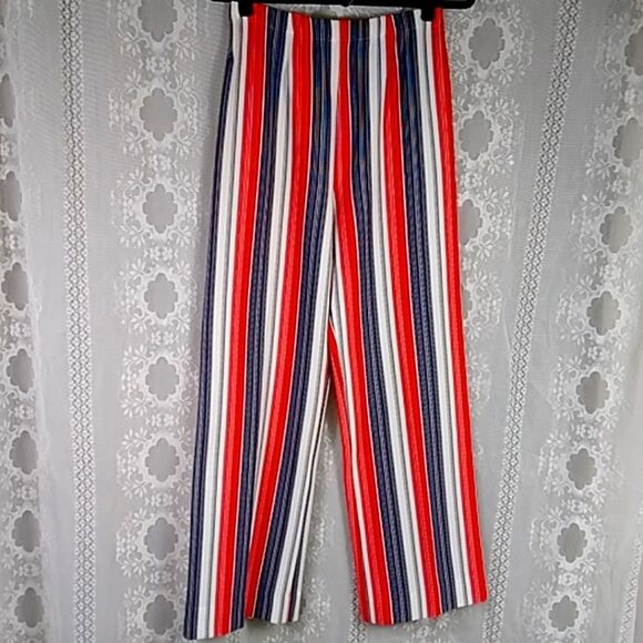 Vintage Haymater Made In USA Striped Women's Pants Dress Size 12 - Picture 3 of 16